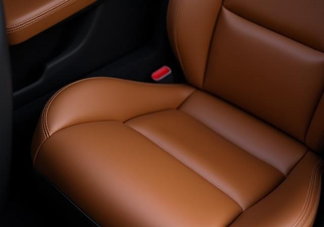 Clean and conditioned leather seat looking new